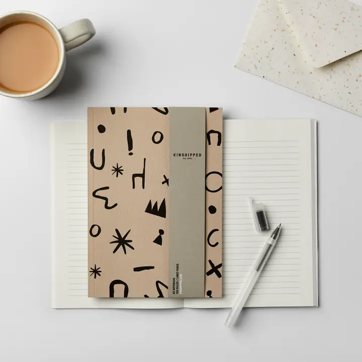 DUDELES NOTIZBUCH A5 LINIERT – NACKT