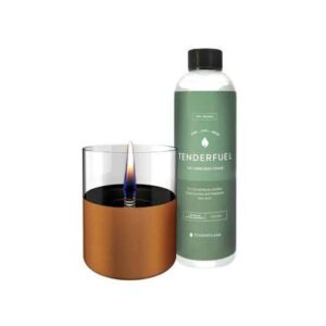 Tenderflame Lilly 10 Geschenkset Kupfer inkl. 0,5 L Tenderfuel