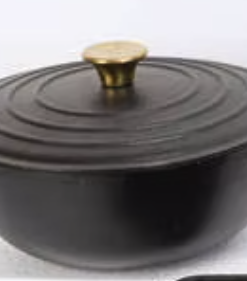 Kansō Dutch Oven gusseisern mittel, Schwarz