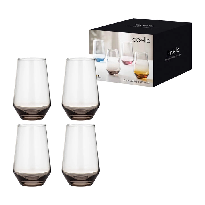 Ladelle Prism Noir Highball-Gläser 4er-Pack
