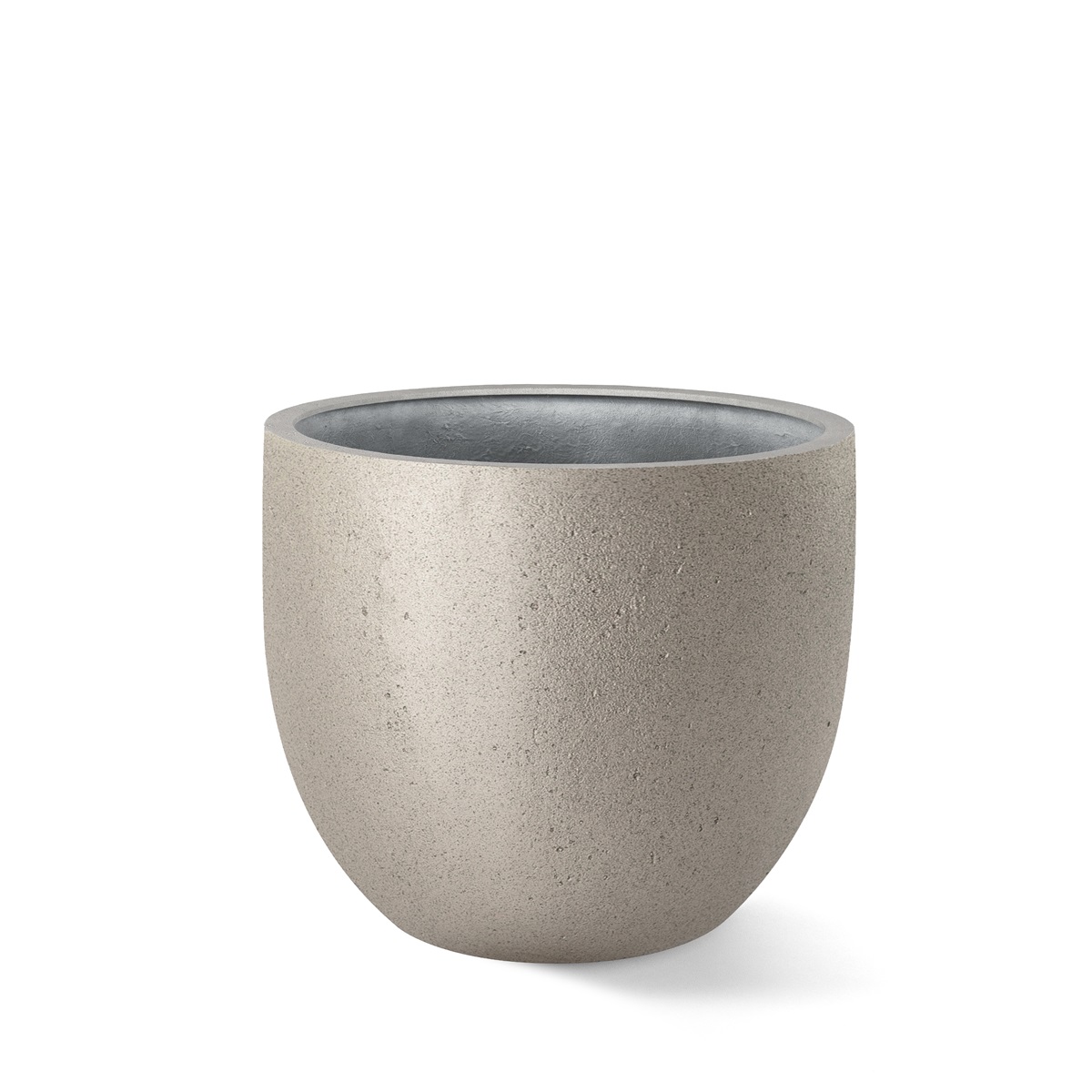 Luca Lifestyle | Pflanzgefäß Grigio Metallic New Egg Pot 65×54 | Champagne