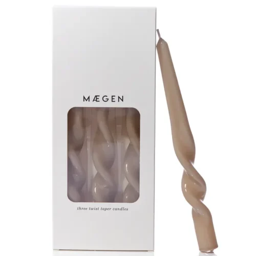 MAEGEN Twist Spitzkerzen 3er-Pack, Mink