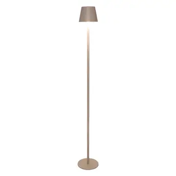 Wurm LED Stehlampe 1,2 m dimmbar IP44, Matt-Sand