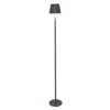 Wurm LED Stehlampe 1,2 m dimmbar IP44, Matt-Taupe