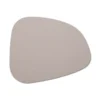 Zeller Present Platzset 2 Tone Kunstleder, Greige Grau