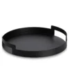 Zeller Present Serviertablett Metall, Schwarz