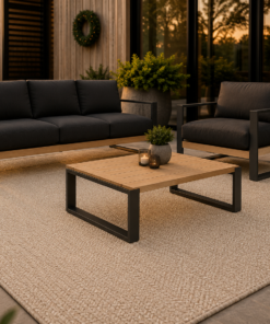 Outdoor-Teppich von KANSŌ Outdoor mit Loungemöbeln