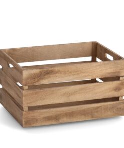 Aufbewahrungskiste „Vintage“, Holz, natur/braun – 39 x 29 x 21,5 cm