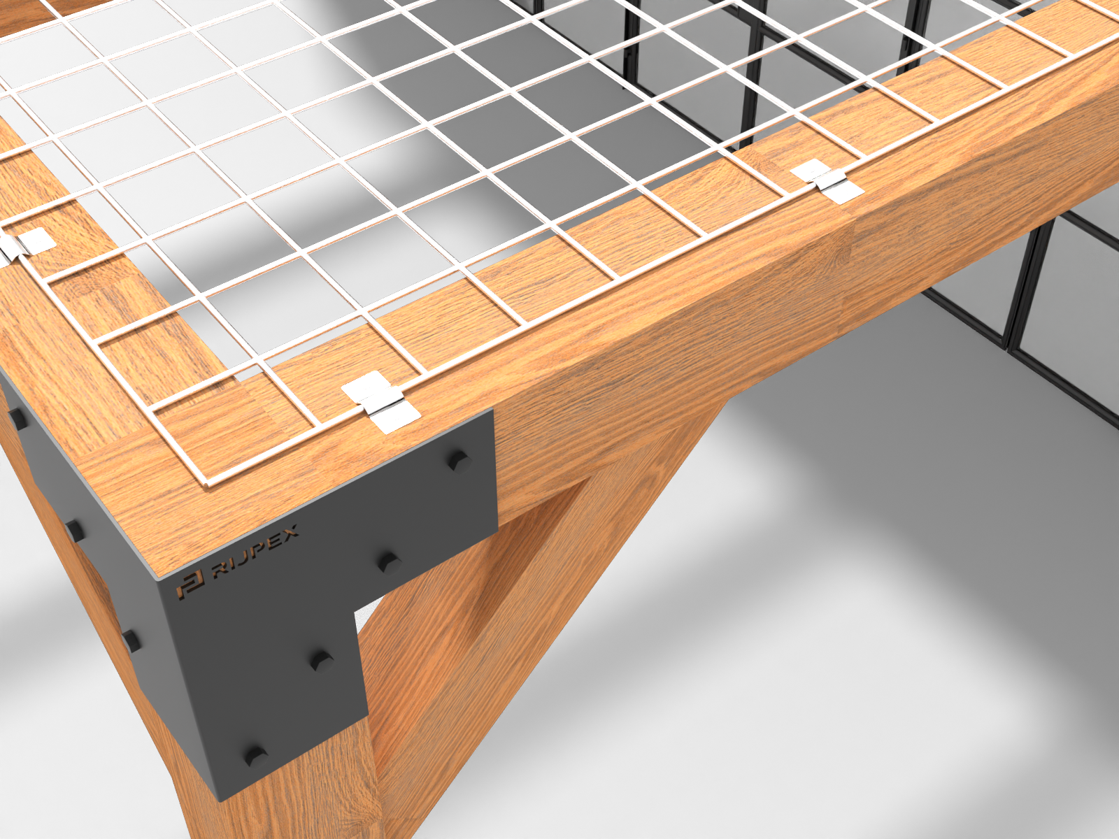 Pergola mit Rankgitter für Kletterpflanzen