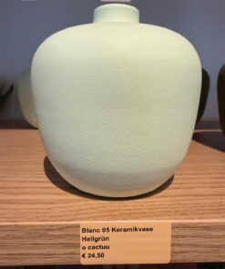 O Cactuu Blanc 05 Keramikvase, Hellgrün