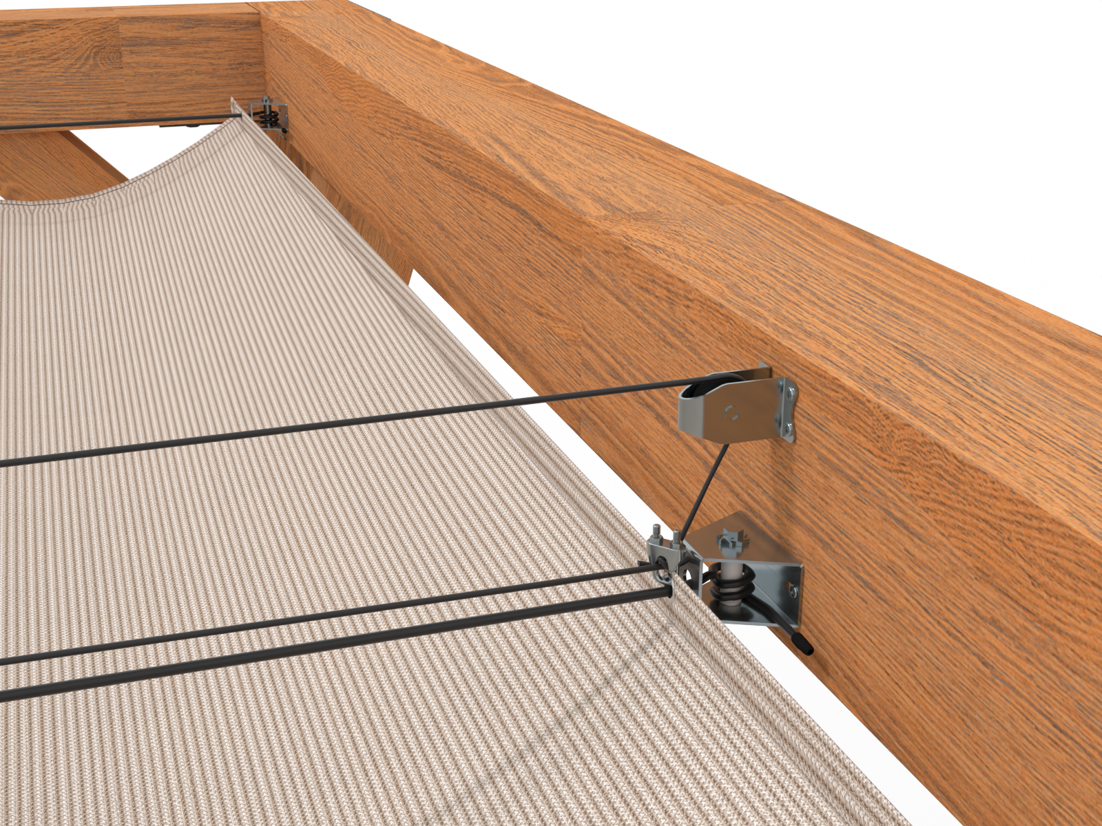 Faltsonnensegel Harmonika für die Pergola