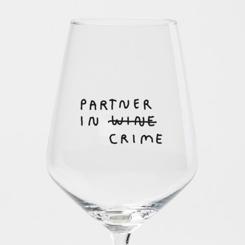 Weinglas „Partner In Wine“ by Johanna Schwarzer × selekkt