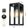 Solar Wandleuchte mit Sensor