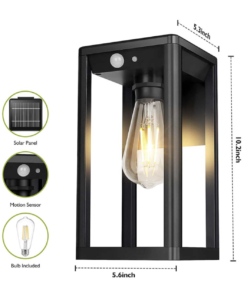 Solar Wandleuchte mit Sensor