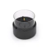 Tenderflame Café 14 Tischfeuer, Reactive Glaze Black