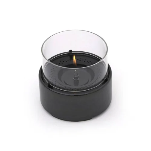 Tenderflame Café 14 Tischfeuer, Reactive Glaze Black