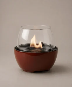 Tenderflame Tulip 14 Tischfeuer, Reactive Glaze Amber