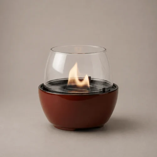 Tenderflame Tulip 14 Tischfeuer, Reactive Glaze Amber
