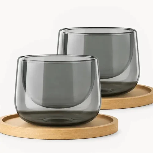 Doppelwandige Cappuccinogläser 2er Set Lagoa 180 ml
