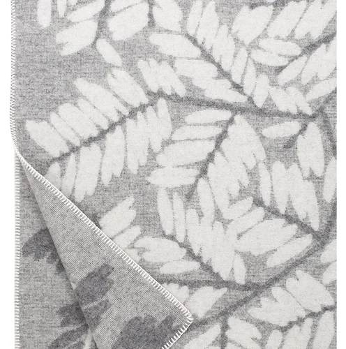 Verso Wolldecke Grau–Weiß 130 × 180 cm · Lapuan
