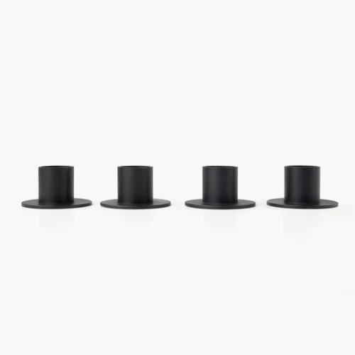 Kerzenhalter Metall Schwarz · Ø 2,2 cm MIAMIO · 4er-Set