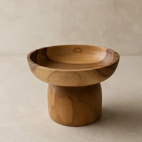 ByBazz | Schalenfuß aus Teak, 15 cm
