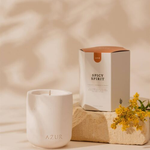 Azur | Spicy Spirit Duftkerze | Sojawachs, ätherische Öle