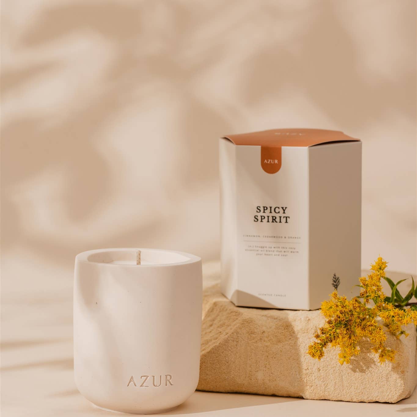 Azur | Spicy Spirit Duftkerze | Sojawachs, ätherische Öle