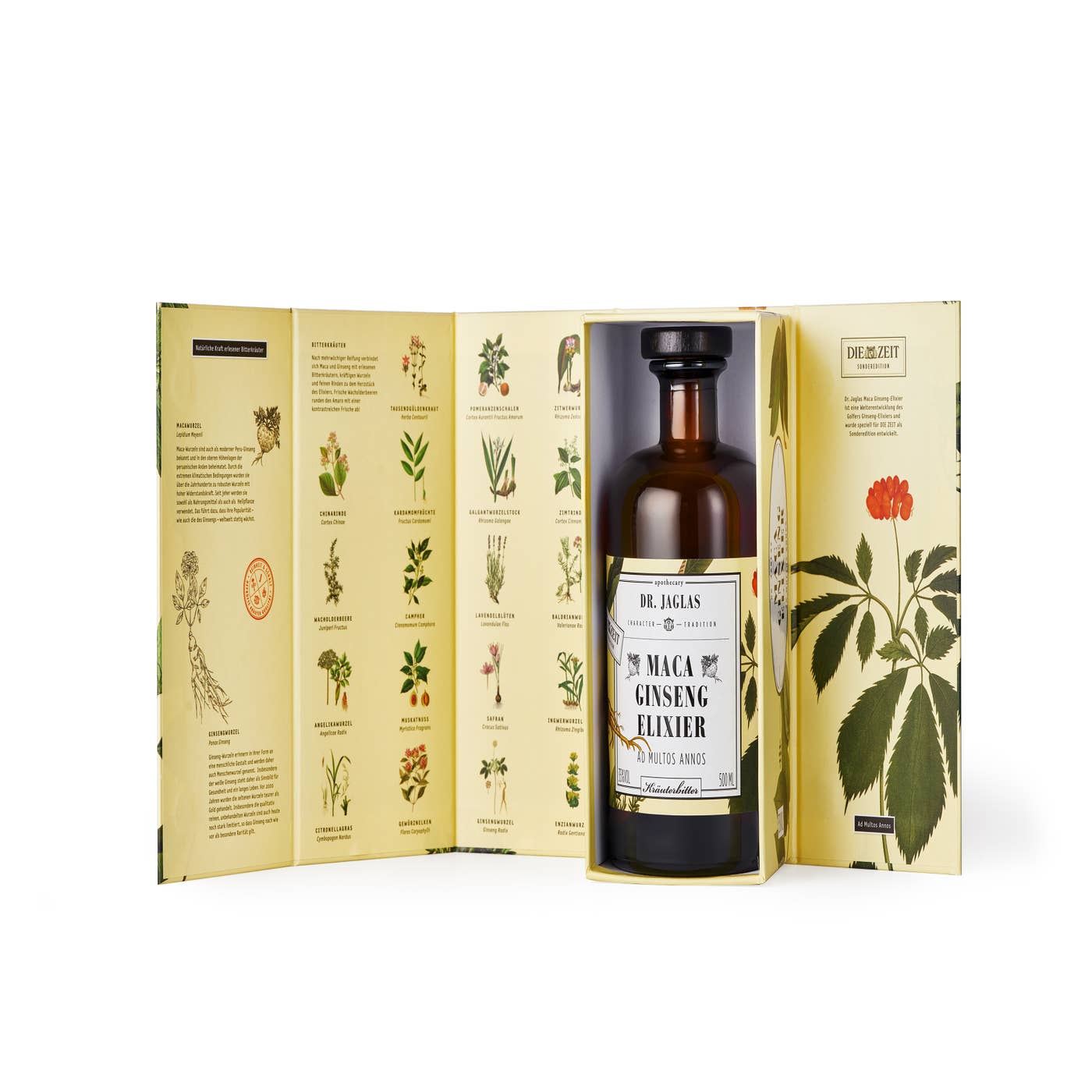 Dr. Jaglas | Maca Ginseng-Elixier | Kräuterbitter im Geschenkkarton