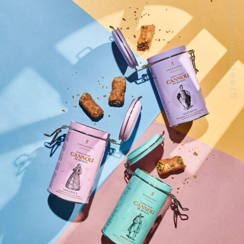 Greenomic | Cannoli di Sicilia Nocciola | Bügelverschlussdose