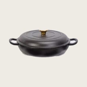 Gusseiserne Schmorpfanne flach 30 cm