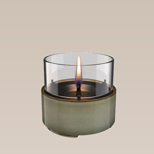 Tenderflame Café 14 Tischfeuer Reactive Glaze Green