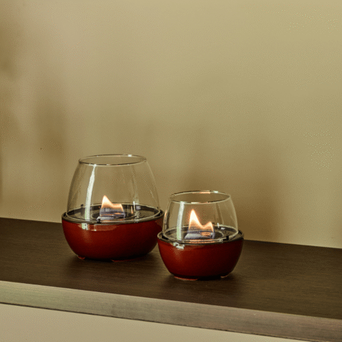 Tenderflame Tulip 14 Tischfeuer Reactive Glaze Amber