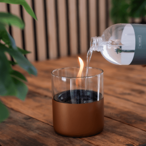 Tenderflame Lilly 10 Geschenkset inkl. 0,5 L Tenderfuel Kupfer