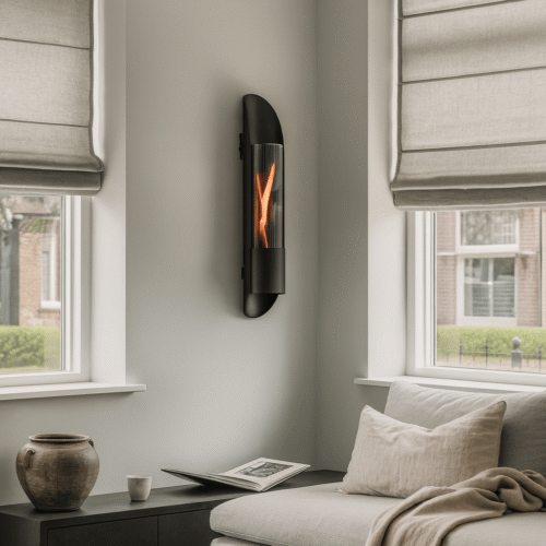 Tenderflame Cycloflame Wall Wandfeuer Black