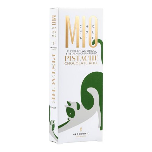 MIO Chocolate | Pistacchio Wafer Roll | 4 Stück