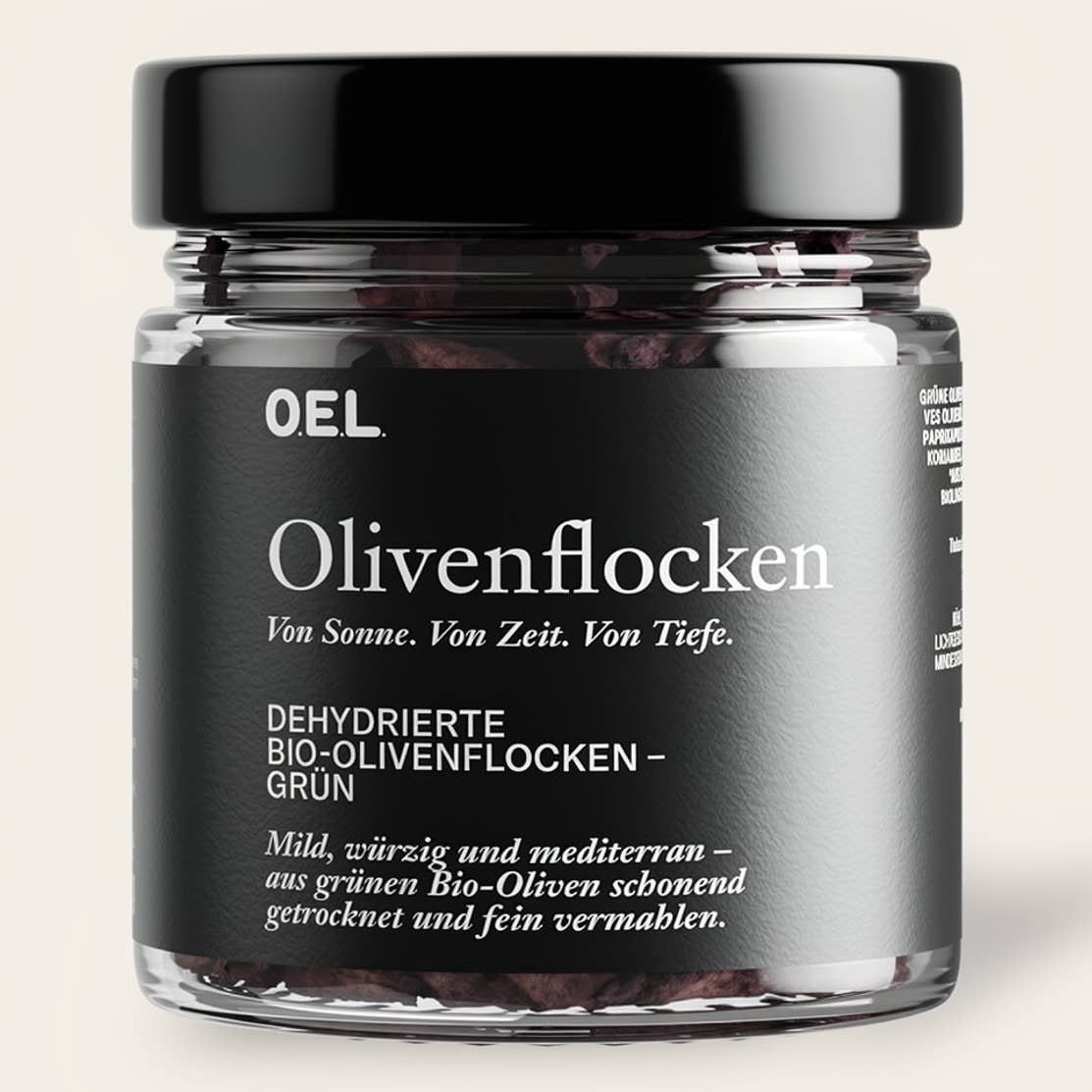 O.E.L. | Olivenflocken Kalamata 70 g | Bio-Oliven zum Würzen