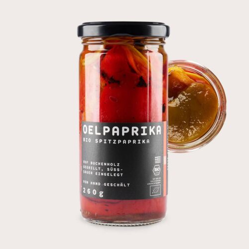 O.E.L. | Pure Paprika Bio | gegrillte ganze Spitzpaprika 250 g