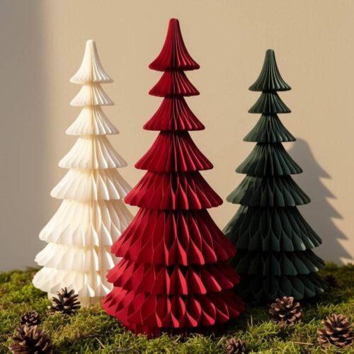 Papurism | Papier-Weihnachtsbaum Freya 60 cm | Offwhite