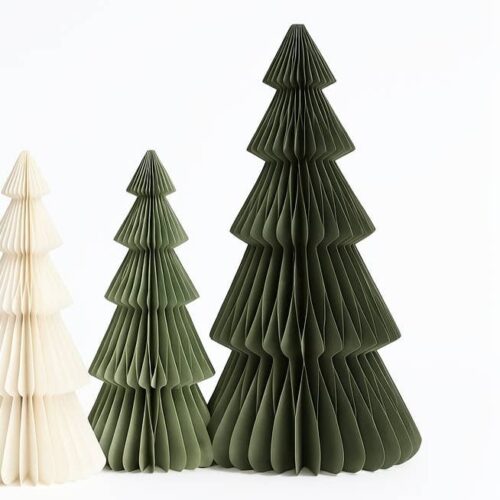 Papurism | Papier-Weihnachtsbaum Sanna 50 cm | Moosgrün