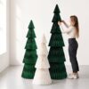 Papurism | XXL Papier-Weihnachtsbaum Tilda 200 cm | Tannengrün