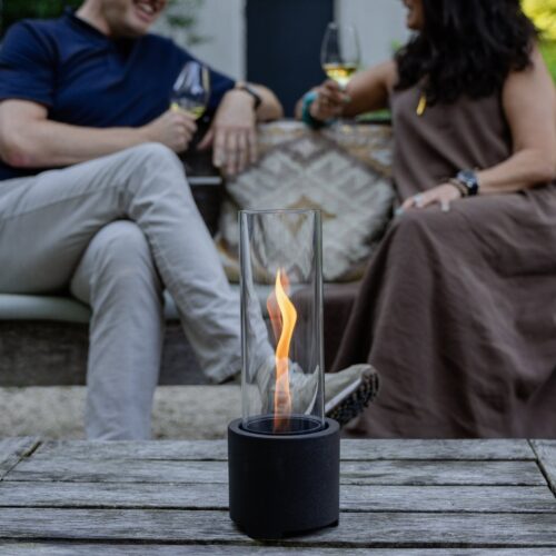 Tenderflame Cycloflame Table Tischfeuer in schwarzer Keramik