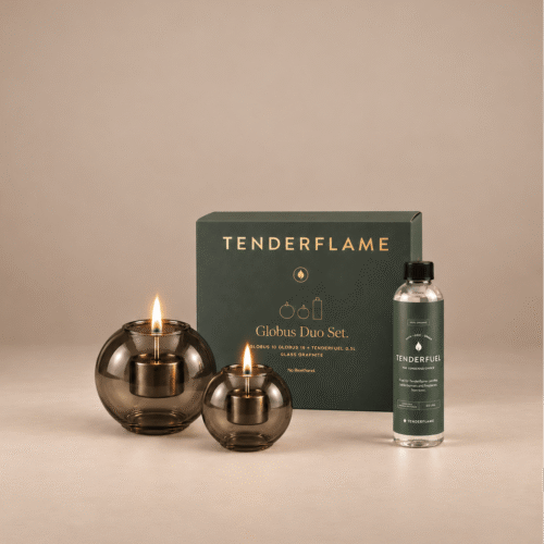 Tenderflame Globus Geschenkset Graphite mit Globus 10 und 15