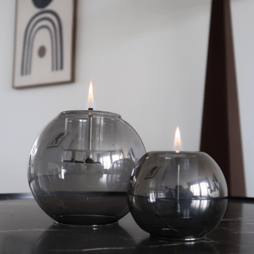 Tenderflame Globus Geschenkset Graphite mit Globus 10 und 15