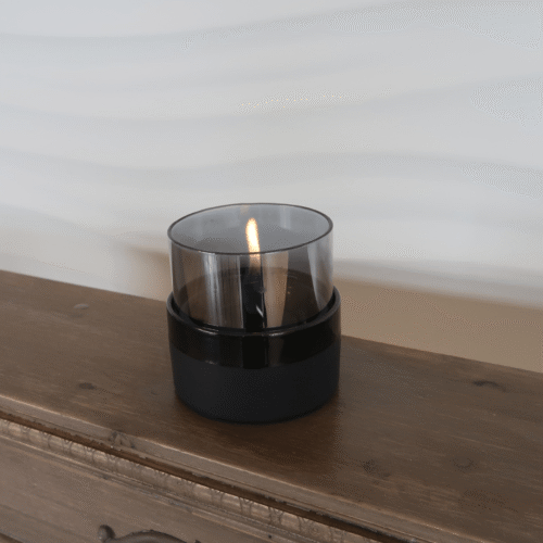 Tenderflame Rosie 10 Tischfeuer in Black Smoke Keramik